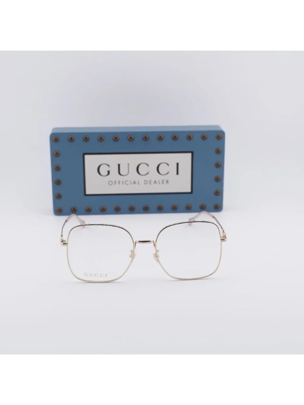 Gucci GG0883OA 001 Square Eyeglasses 55mm - Gold